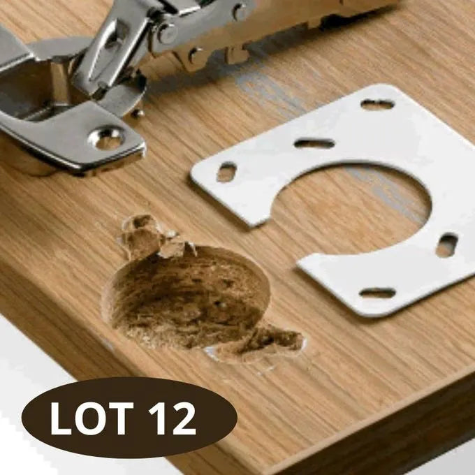 Plaques De Réparation Charnières Pour Porte et Placard & D'Armoire - SQES