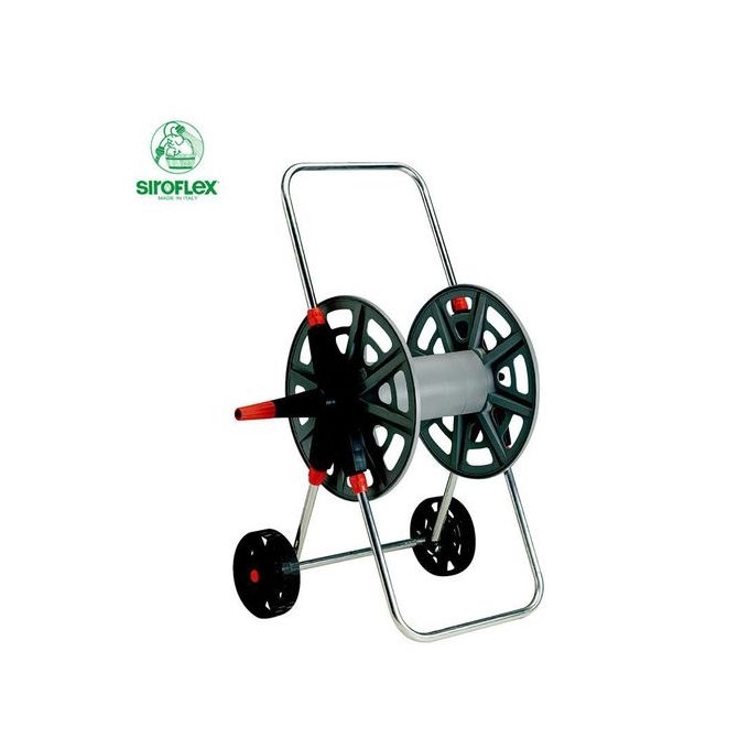 Siroflex Dévidoir Chariot 2 Roues - Enrouleur Tuyau Jardin - Made in Italy