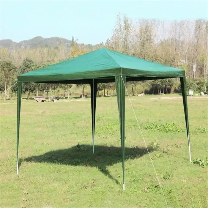 Tonnelle pliante - Tente Parasol - Avec sac de transport - 3x3m - Vert - SQES