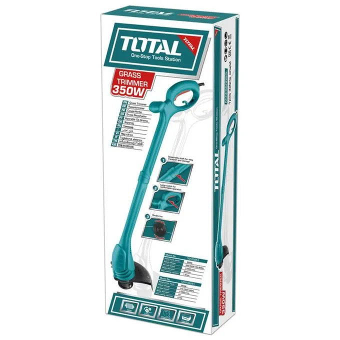 TOTAL Coupe bordure électrique 350 W - Coupe Herbe - Tondeuse débroussailleuse - SQES