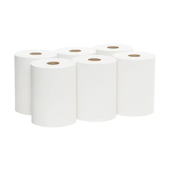 Papier Essuie-mains blanc Grand Format M70 – Lot de 6 Rouleaux - SQES