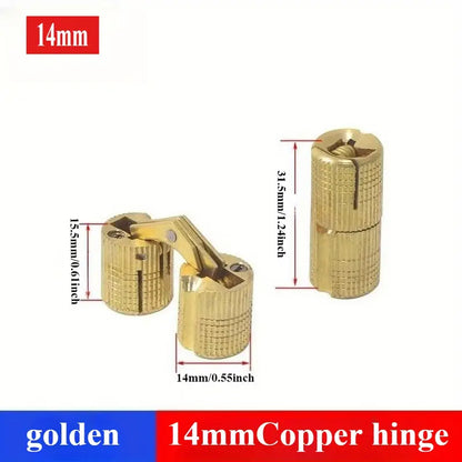 Charnières de meubles Cylindriques invisible 14mm