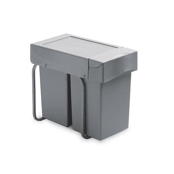 Poubelle cuisine  encastre - Collecteur - Art. 227 - 2x14L Tri Sélectif