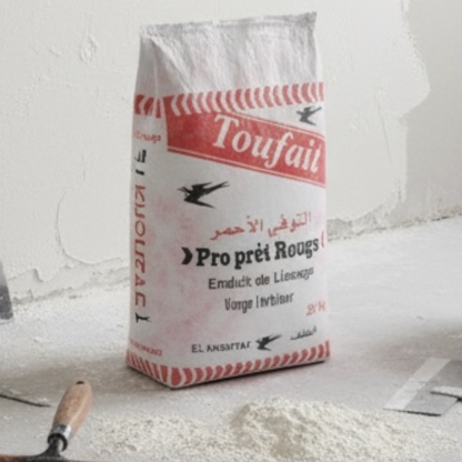 Enduit toufait rouge 25kg Khottaf