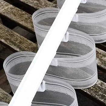 Tringle à rideau VAGUE en aluminium Blanc robuste Qualité M'hirsi - SQES
