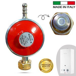Détendeur à Gaz pour Chauffe-Eau Régulateur Fixe 37mbar Made in Italy