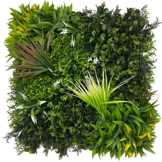 Panneau décoratif 3D JAMAICA - Mur végétal artificiel - 50cm*50cm - SQES