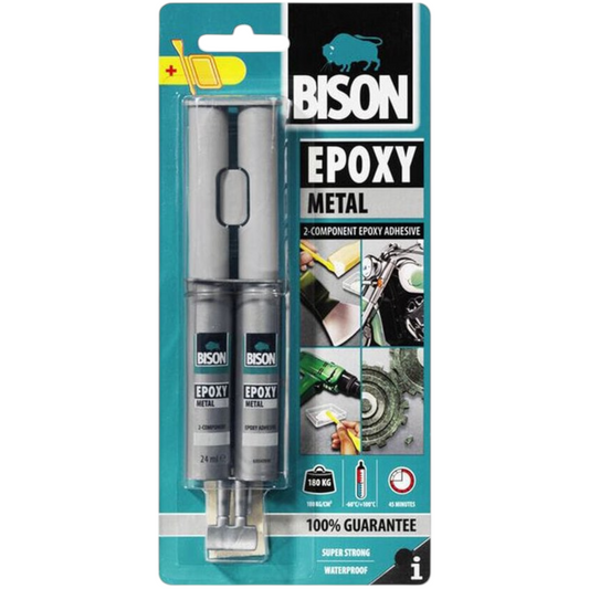 Bison Colle epoxy metal 24ml