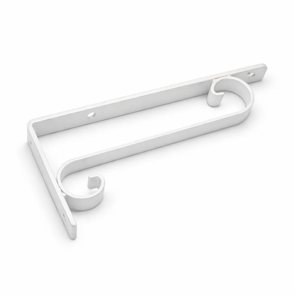 Support Étagère Fer Forgé Blanc – Pack 2