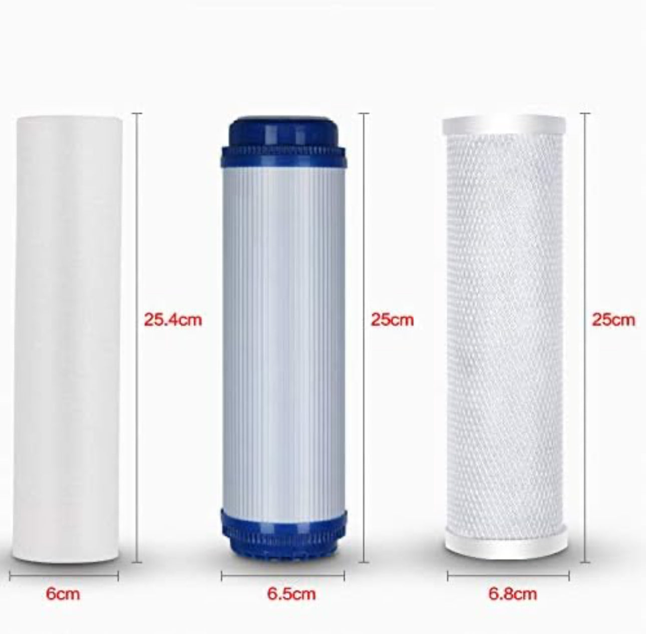 Kit de 3 filtres à eau pour osmoseur - SQES