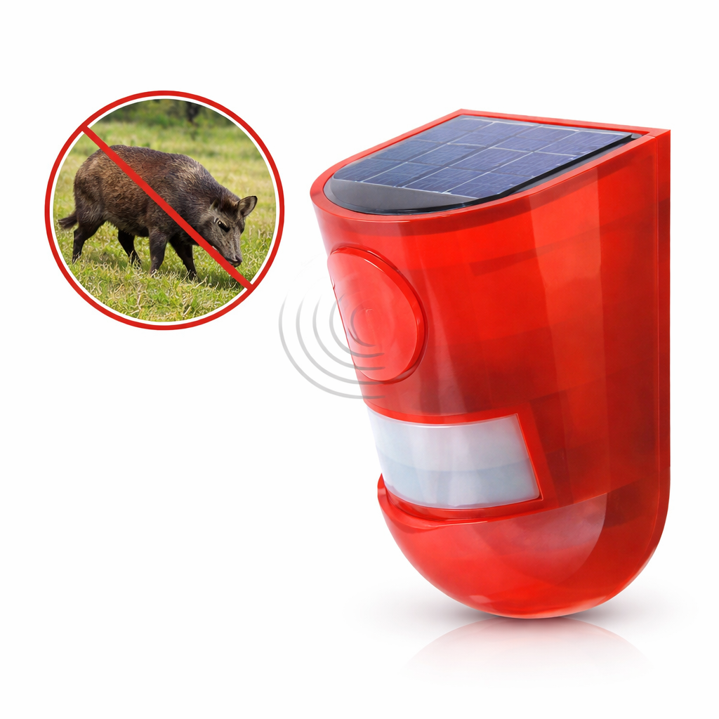 Alarme solaire 110db - Lampe de sécurité étanche à capteur de mouvement IP65