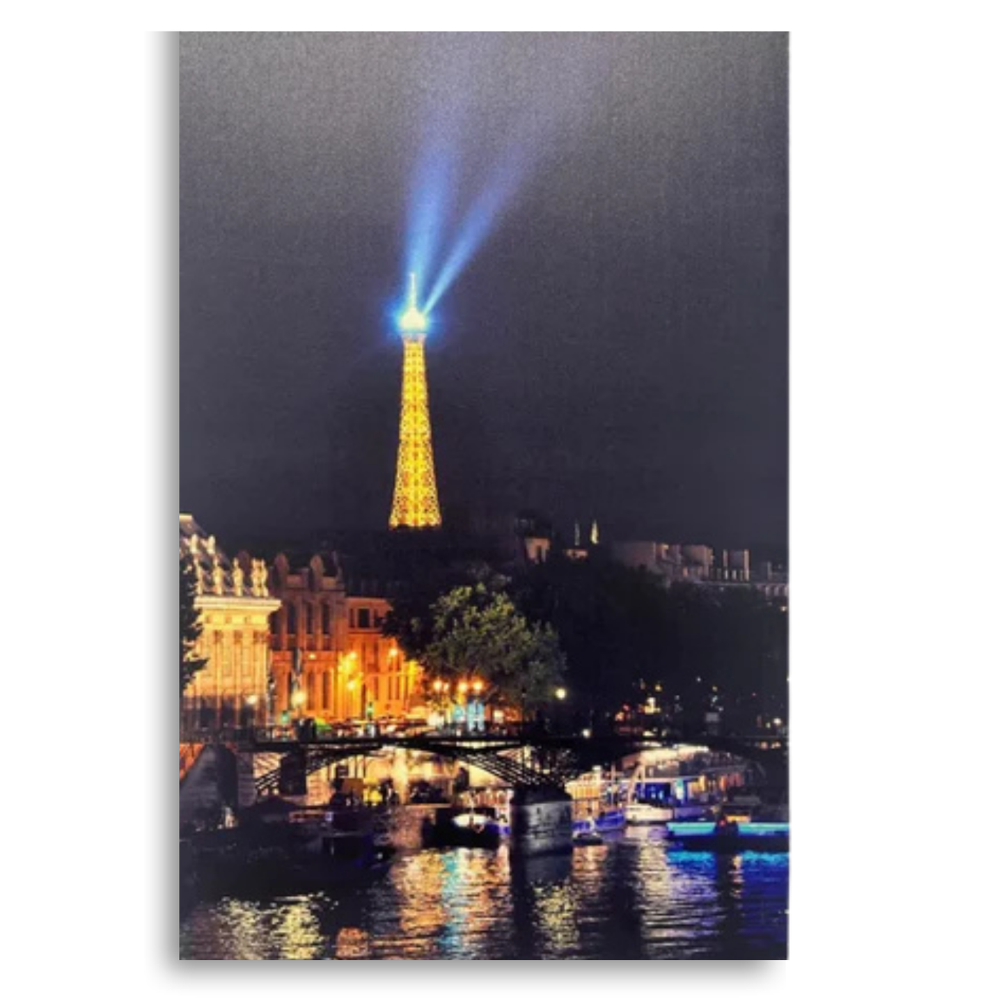 Lot de 3 Tableaux Décoratifs 60x70cm - Tour Eiffel, Forêt et Pont