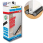 BOSS TAPE Boudin de Porte Isolant Froid, avec Double Joint en simili Cuir NOIR - SQES