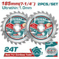 Jeux 2 disque a bois - 24T - 185mm - SQES