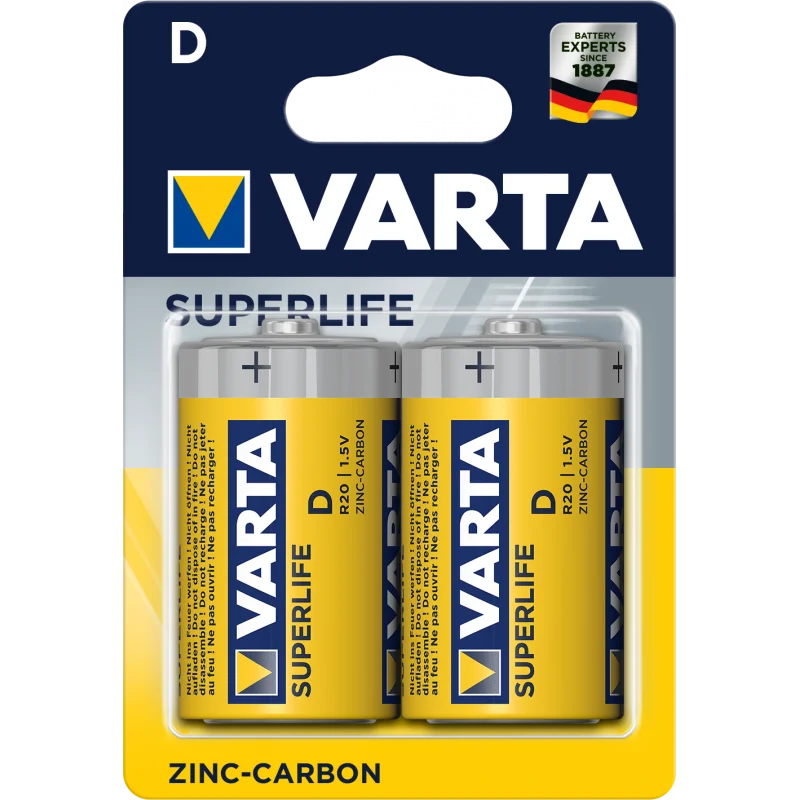 VARTA Pile Superlife Mono SW2 R20 D