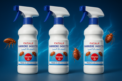 3 bouteilles de spray insecticide