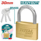 Cadenas en Laiton Robuste - Haute sécurité - 3 clés - TOTAL - SQES