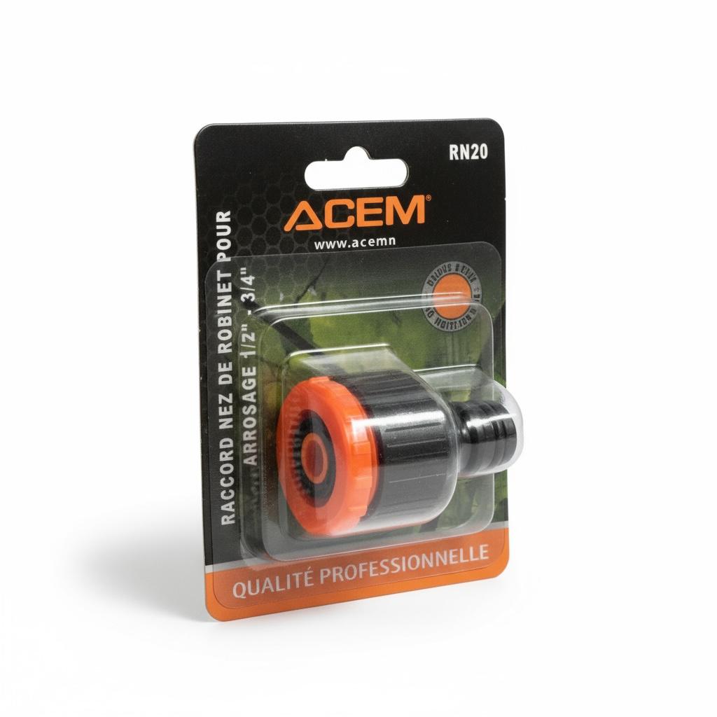 Raccord Nez de Robinet Universel 1/2 - 3/4 Pouces ACEM