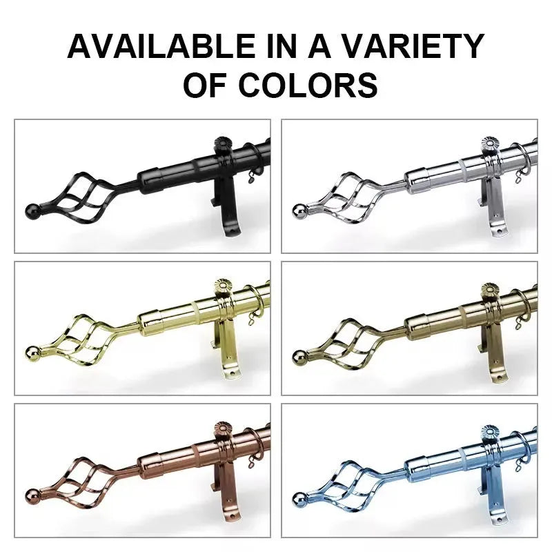 Tringle Extensible pour Rideau en Acier – Ø25 mm - Bronze - SQES