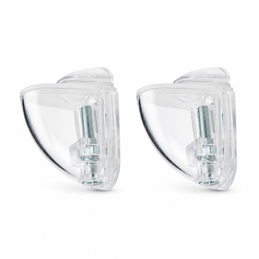 Support de vitre réglable transparent AYTUG RF3213 - 2pcs