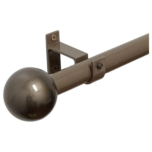 Tringle à rideau avec embouts sphérique Bronzé - Mhirsi - SQES