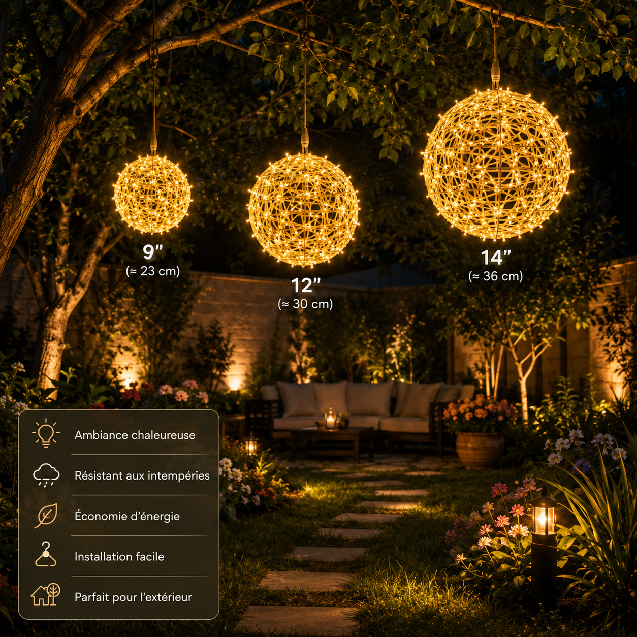 Boule Lumineuse Décorative LED