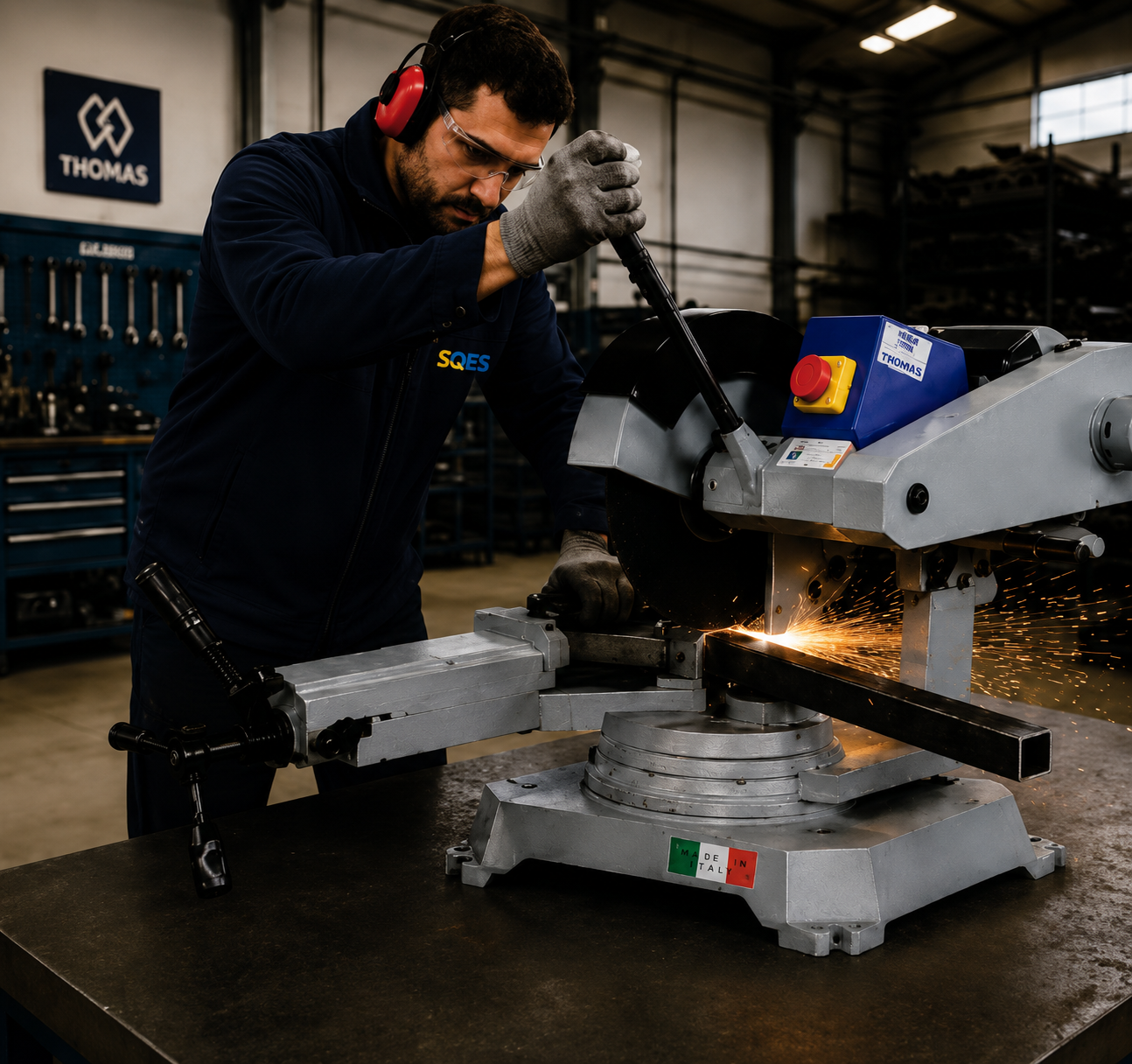 Tronçonneuse à Disque 350 mm 380 V 5,5 kW – THOMAS Minor 350M
