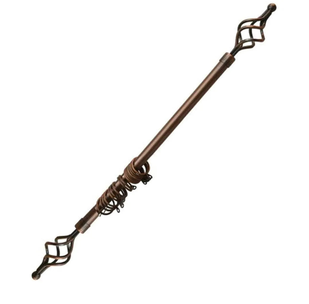 Tringle Extensible pour Rideau en Acier – Ø25 mm - Bronze - SQES