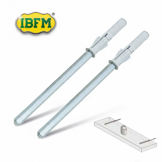 IBFM Console Invisible pour Fixation Étagère Flottante 12x200mm (2pcs)