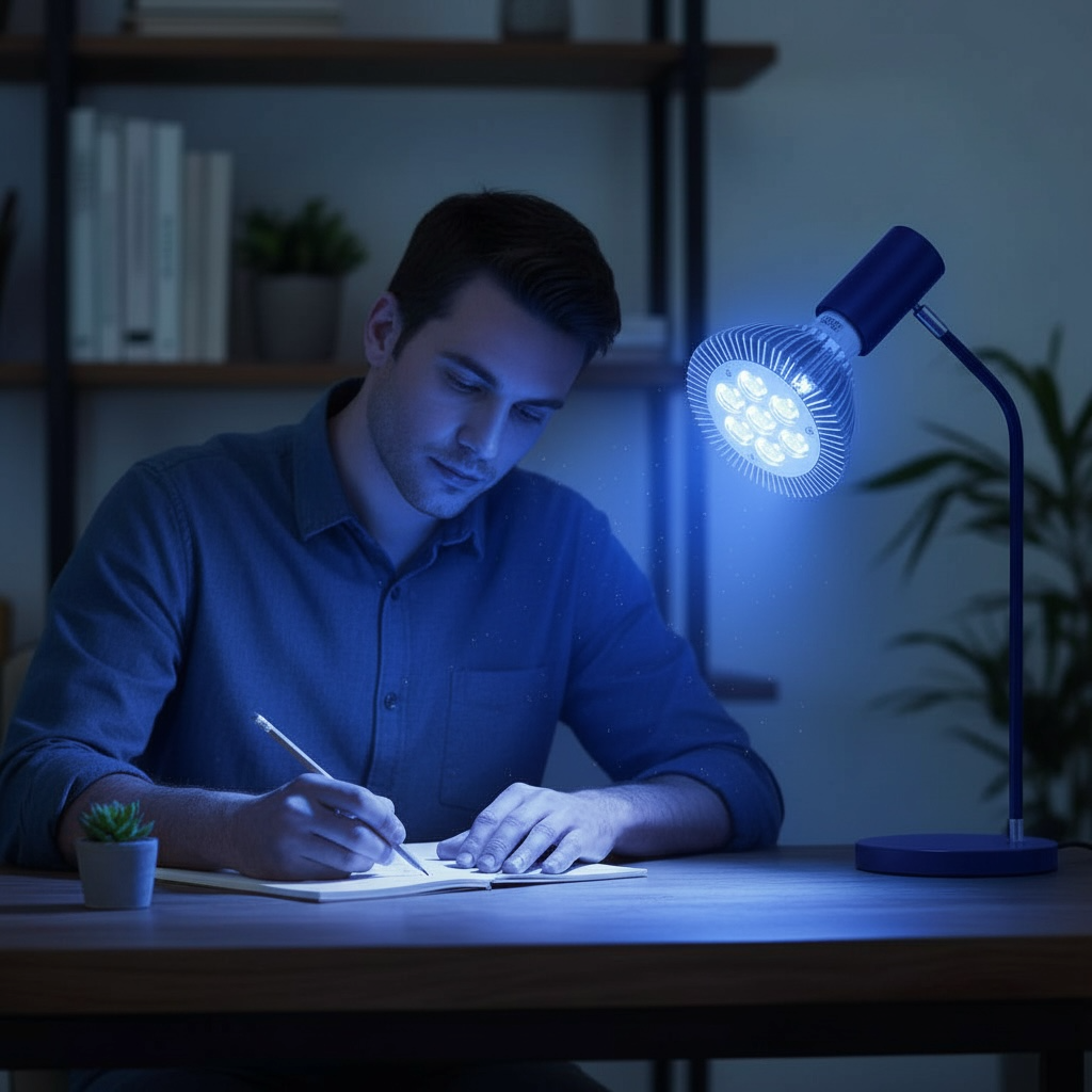 Ampoule LED PAR30 Bleu 21W 520nm E27