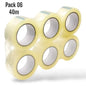 Scotch emballage transparent 45mmx40m - Lot 6pcs - SQES