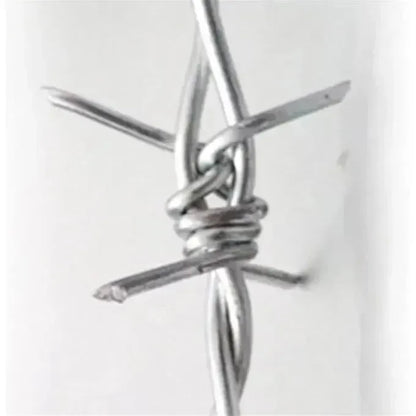 Fil Barbelé Galvanise Haute Protection Fil De Fer Barbelé, Clôture en Fil Galvanisé, Clôture en Fil De Fer Barbelé - 200m - SQES