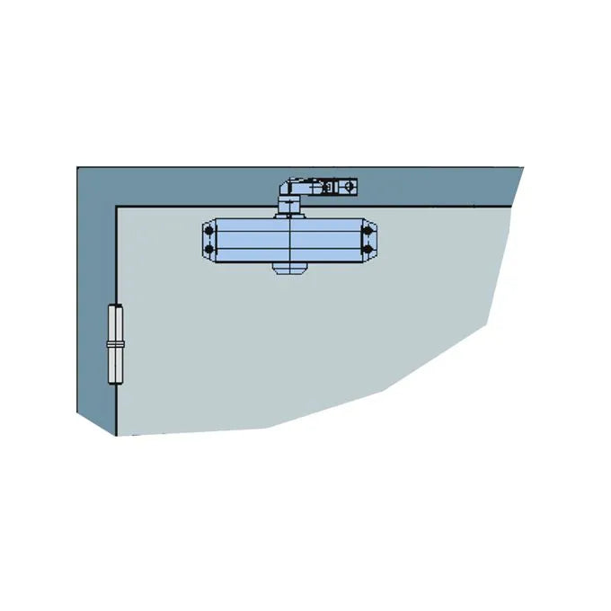 Ferme porte - Vérin Réglable - Argent - SQES