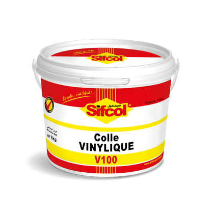 Colle Vinylique intérieur blanche 1L - Colle à bois - SIFCO V100