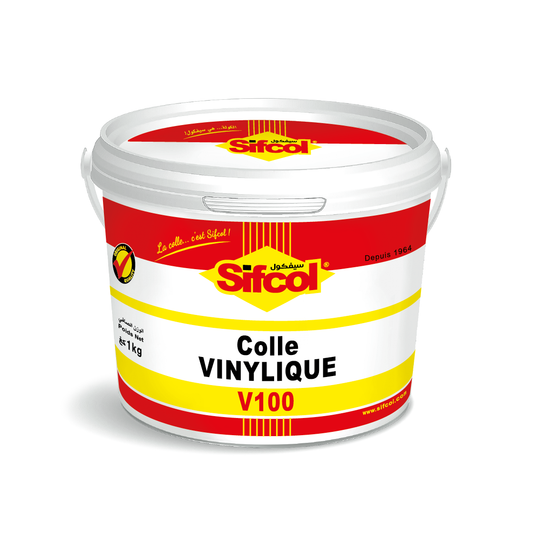 Colle Vinylique intérieur blanche 1L - Colle à bois - SIFCO V100