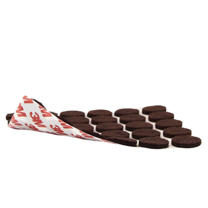 BOSS TAPE Patin anti glissement adhésif de meuble forme Ronde 20mm Marron (60pcs) - SQES