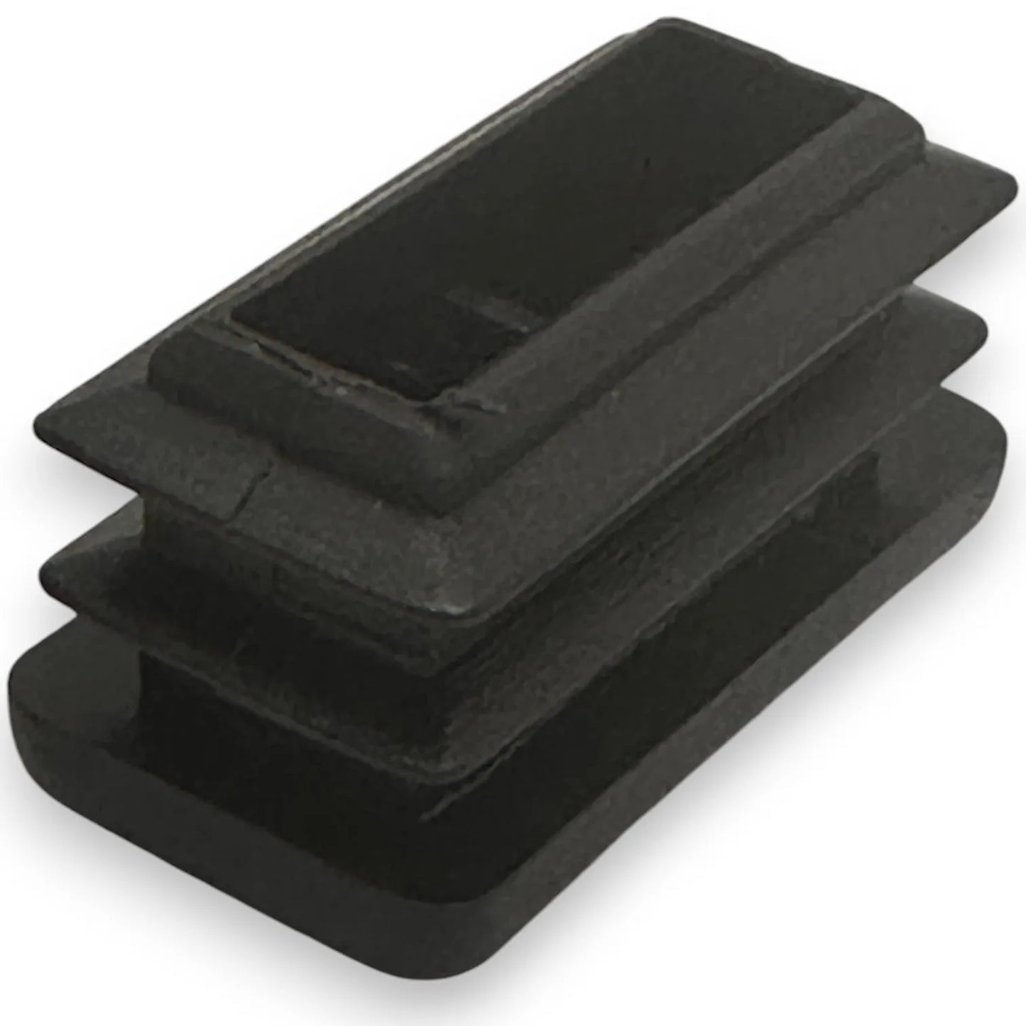 Embout Rectangulaire pour bouchon de meuble - 20 pcs 40mmx20mm NOIR - SQES