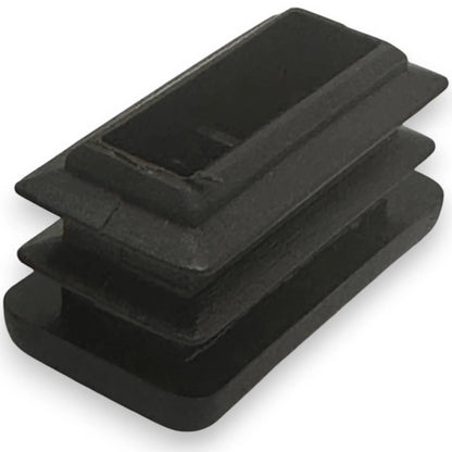 Embout Rectangulaire pour bouchon de meuble - 20 pcs 40mmx20mm NOIR - SQES