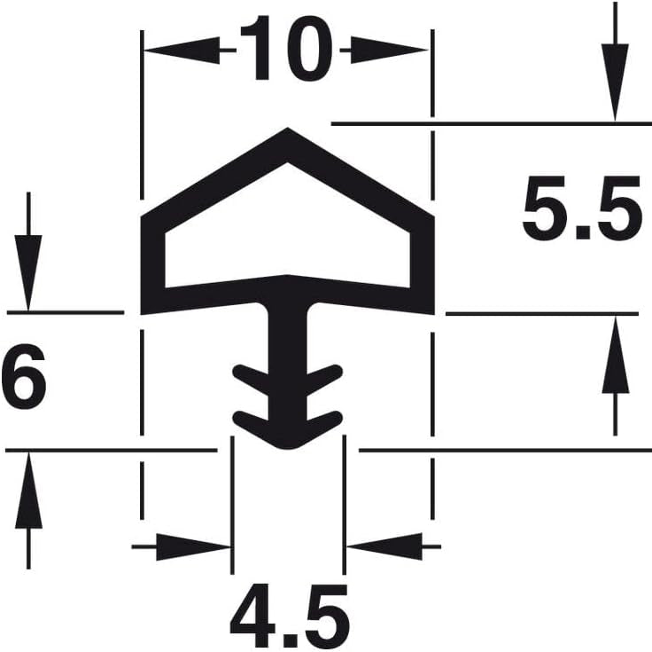 Joint d'Isolation Porte Intérieure Feuillure 25M
