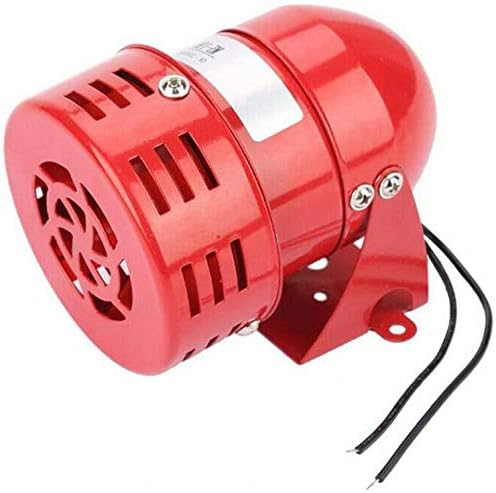 Sirène Électrique 220V 120dB Rouge Mini Alarme Moteur Métal MS-190