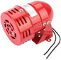Sirène Électrique 220V 120dB Rouge Mini Alarme Moteur Métal MS-190