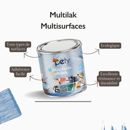 Multisurfaces Multilak – Peinture Faience - PETY - 750ml