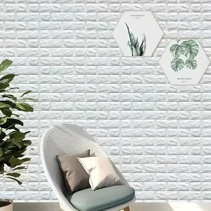 Panneaux muraux adhésifs 3D - Anti-Humidité - Anti-Bruit - Décoration BLANC - SQES