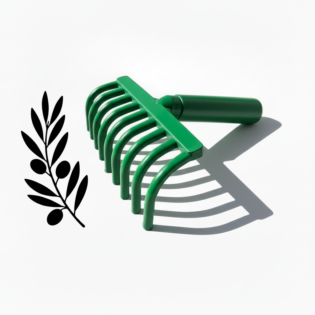 Râteau - Récolteuse d'olives à main en plastique avec trou