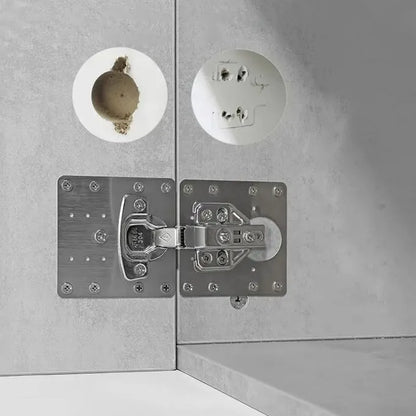 Plaques De Réparation Charnières Pour Porte et Placard & D'Armoire - SQES