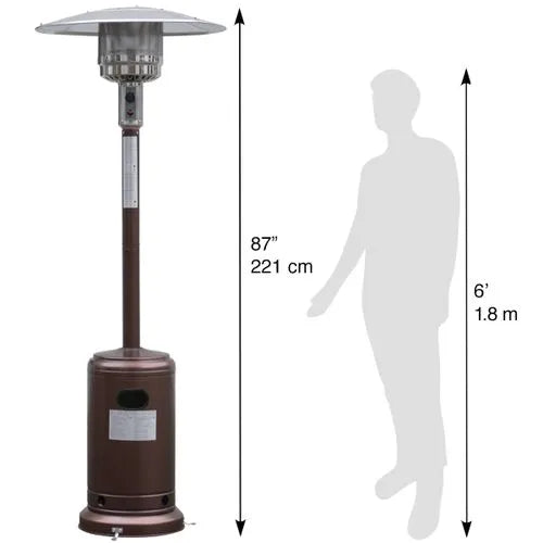 Chauffage de terrasse patio au gaz extérieur 12,5kw - 2,20m - SQES