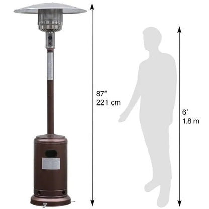 Chauffage de terrasse patio au gaz extérieur 12,5kw - 2,20m - SQES
