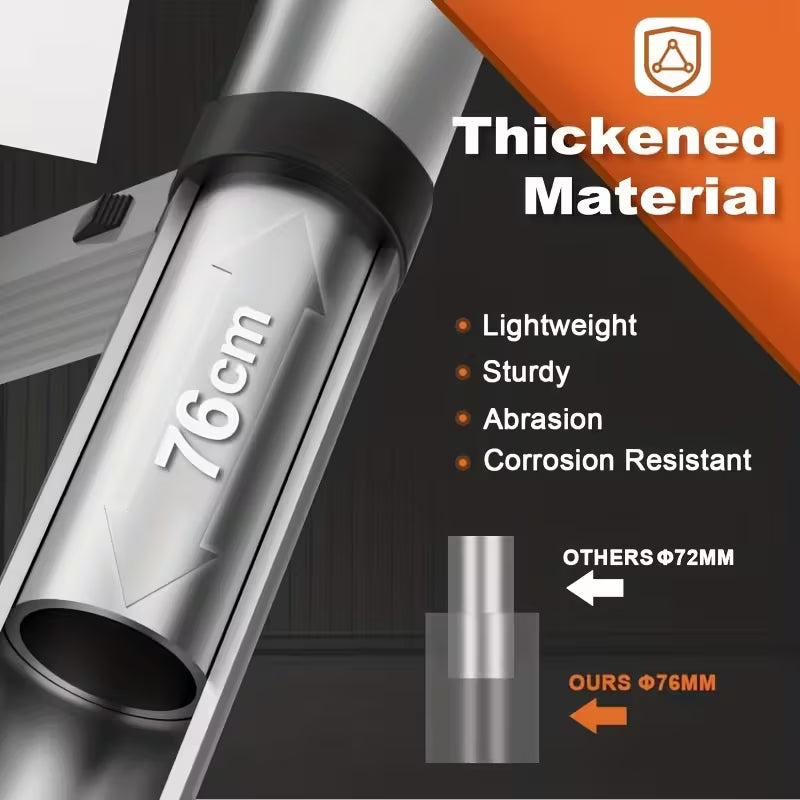 Échelle Télescopique Simple Acier Inoxydable 3m