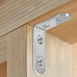 Equerres d'angle en acier Galvanisée en forme de L 80mmx80mm avec Vis - SQES