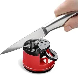 Mini Aiguiseur de couteaux manuel avec ventouse pour cuisine - SQES